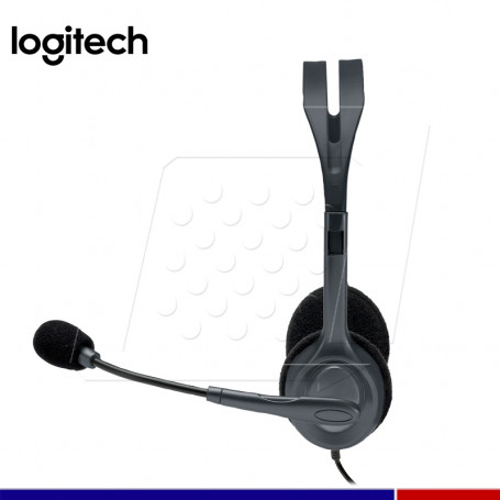 Audífonos estéreo con micrófono Logitech H111 para empresa