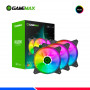 COOLER DE CASE GAMEMAX, Q300 RGB, PACK 3