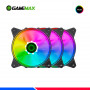 COOLER DE CASE GAMEMAX, Q300 RGB, PACK 3