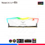 MEM. RAM TEAMGROUP T-FORCE DELTA WHITE RGB 8GB 3600 MHZ