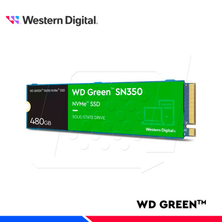 paciente Eliminar sequía SSD WESTERN DIGITAL GREEN SN350, 480GB M.2 PCIE NVME