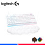 TECLADO MECANICO LOGITECH G713 TKL, TACTILE, SWITCH GX BROWN, RGB, WHITE