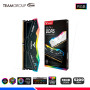 MEM RAM TEAMGROUP T-FORCE DELTA RGB, BLACK, 16GB DDR5 5200 MHZ.