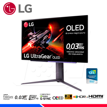 Monitor Gamer LG UltraGear OLED 27 240Hz 0.03ms DP HDMI USB