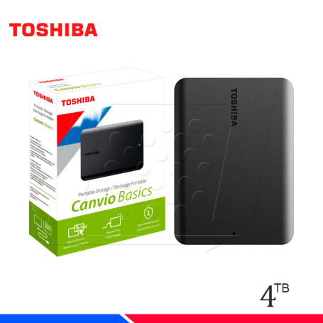 Quinto Hábil Ennegrecer DISCO DURO EXTERNOS 4TB TOSHIBA CANVIO BASICS USB 3.0 BLACK