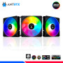 KIT ARGB ANTRYX LINK FAN LF120 BLACK, 120 x3, MODULAR, C/CONTROLADOR