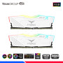 MEM. RAM TEAMGROUP T-FORCE DELTA WHITE RGB 16GB (8x2) DDR4 3600 MHZ.