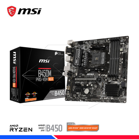 MAINBOARD MSI B450M PRO VDH MAX AM4 AMD