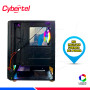CASE CYBERTEL STRIKER BLACK CBX5013K, V/TEMPLADO, LUCES RAINBOW