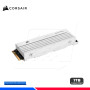 SSD CORSAIR MP600 PRO LPX, WHITE, 1TB, PCIe GEN 4 x4  NVMe M.2