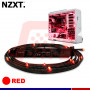 KIT CABLE LED NZXT SLEEVED 2MTS RED