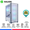 CASE GAMER HALION SNAKE C482TG, RGB, V/TEMPLADO